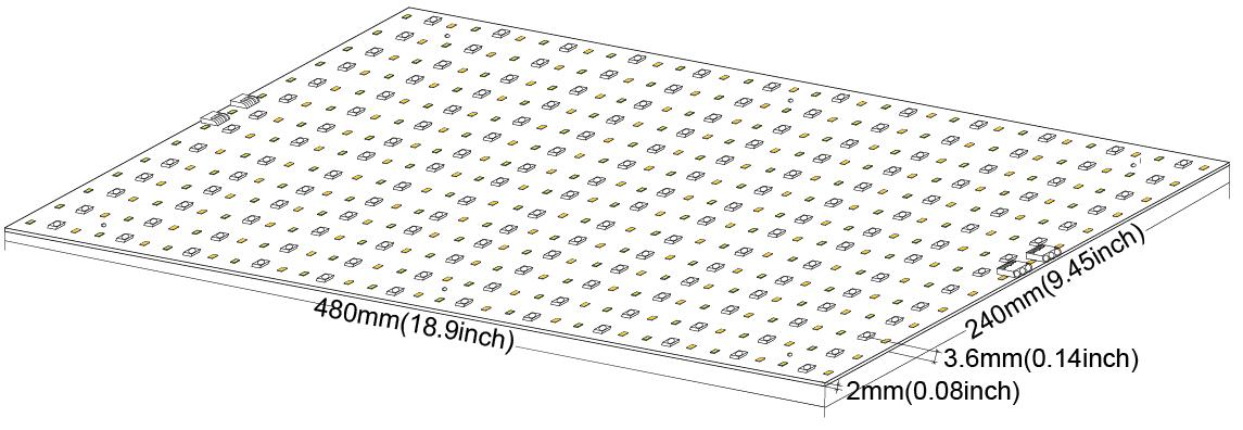 48v RGBWWW CCT dimmable 5 colors in 1 led sheet for TV show
