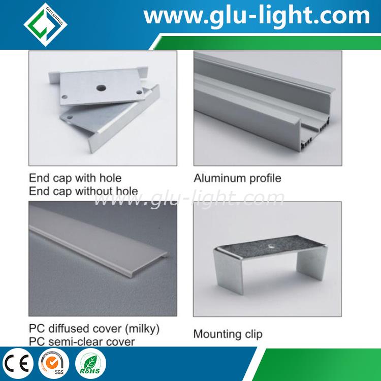 Linear Aluminium Extrusion For Led Strip tape