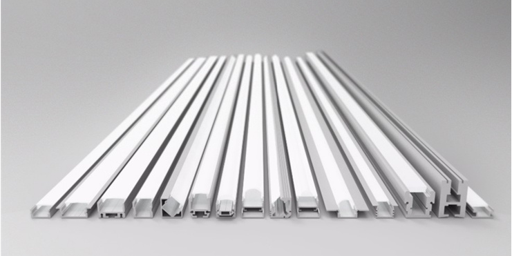 product-665-333 Extruded linear LED Alumiunm Profile With round PC Cover for led tape