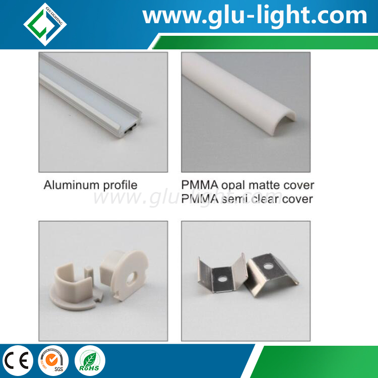 product-611-611 Extruded linear LED Alumiunm Profile With round PC Cover for led tape