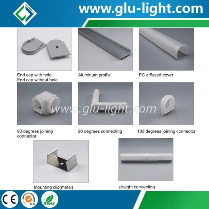 LED Linear Bar Light 6063 Alu Profile With Round PC Cover